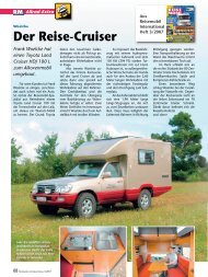 Der Reise-Cruiser - Woelcke individueller Reisemobil