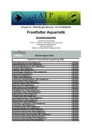 Preisliste Frostfutter 2013 - Willkommen bei Aqua Terra Point