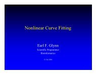 Nonlinear Curve Fitting - Stowers Institute for Medical Research