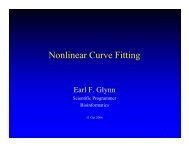 Nonlinear Curve Fitting - Stowers Institute for Medical Research