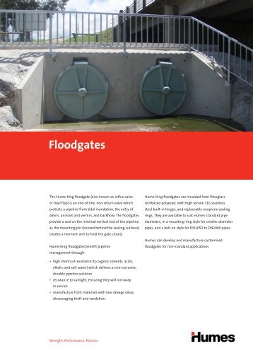 Floodgates brochure - Humes