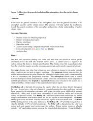 How does the general circulation of the atmosphere ... - cmmap