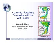 Convection-Resolving Forecasting with the WRF Model - cmmap