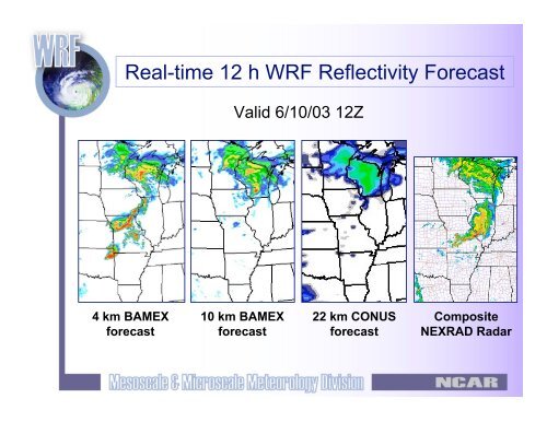 Convection-Resolving Forecasting with the WRF Model - cmmap