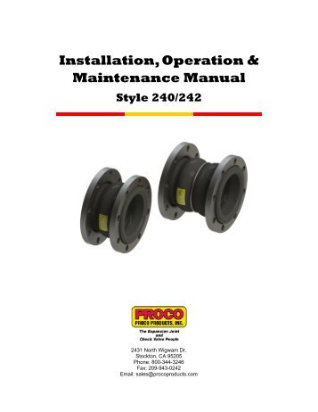 Style 240/242 - Proco Products, Inc.