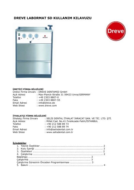 Labormat SD - Selis Dental Web Sitesi