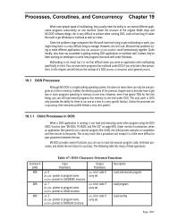 MS-DOS - Processes, Coroutines, and Concurrency