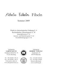 Fibeln Fibeln Fibeln - Antiquariat Robert Wölfle