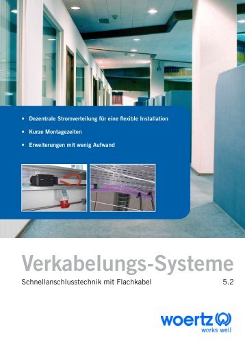 Download Broschüre "Verkabelungs-Systeme" - Woertz Carolina Inc.