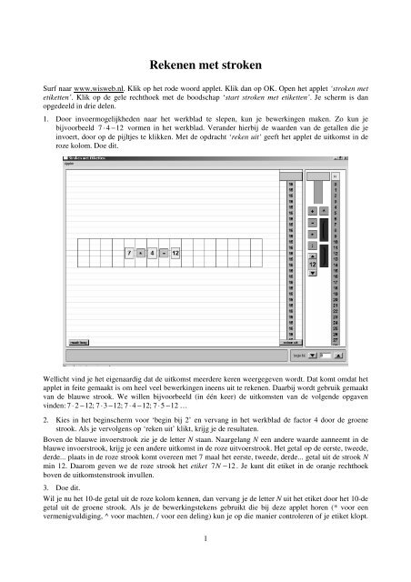 Rekenen met stroken