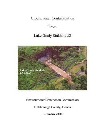 Groundwater Contamination from Lake Grady Sinkhole #2