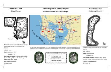 Tampa Bay Urban Fishing Project Pond Location and Depth Maps