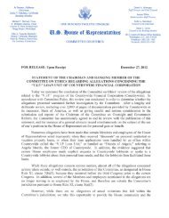 to view the Press Release - House Committee on Ethics