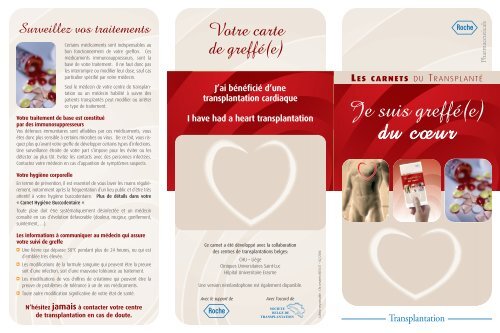 Carnet Transplant Coeur