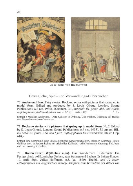 ALTE KINDERBÃœCHER IX ROBERT WÃ–LFLE - Antiquariat Robert ...