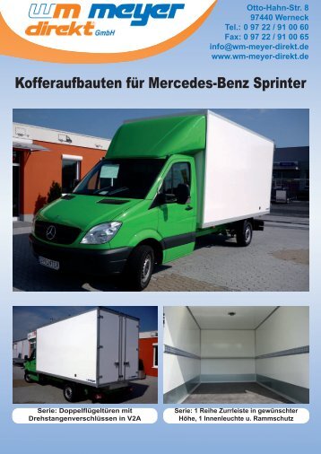 Kofferaufbauten für Mercedes-Benz Sprinter - WM Meyer Direkt GmbH