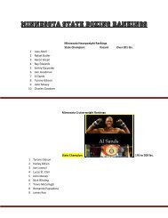 September 2013 Boxing Rankings - Minnesota Office of Combative ...