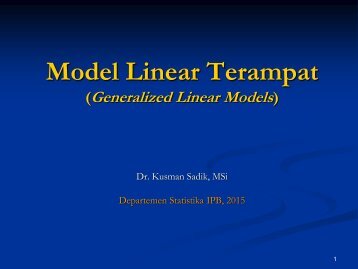 Model Linear Terampat