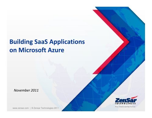 Building Saas Applications on Microsoft Azure