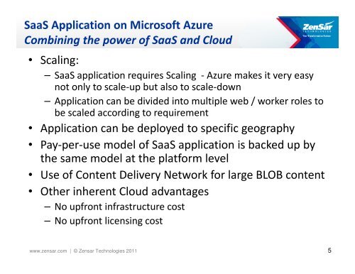 Building Saas Applications on Microsoft Azure