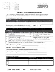 student residency questionnaire - Bellmore-Merrick Central High ...