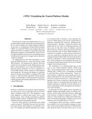 vTPM: Virtualizing the Trusted Platform Module - Kiskeya