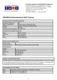 ERASMUS (Administrative) Staff Training - European Association for ...