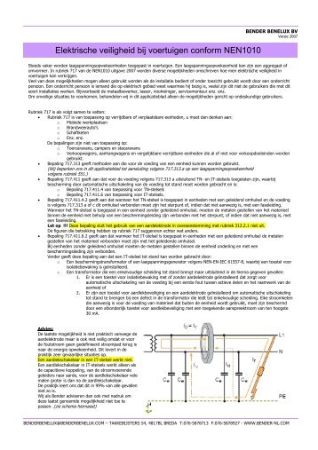 Elektrische veiligheid bij voertuigen conform NEN1010 - Bender ...