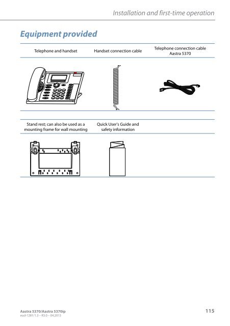 Aastra 5370/Aastra 5370ip - This page is no longer valid