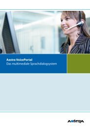 Aastra VoicePortal Das multimediale Sprachdialogsystem