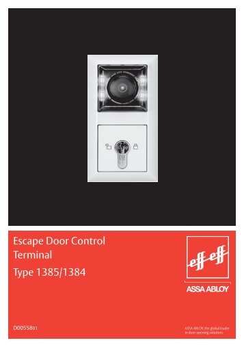 Escape Door Control Terminal Type 1385/1384 - Ikon
