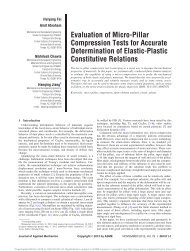 Evaluation of Micro-Pillar Compression Tests for ... - Hanqing Jiang