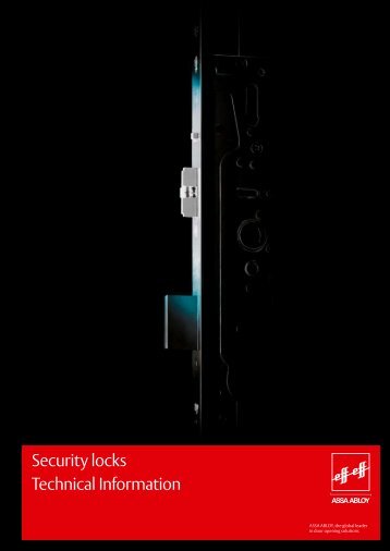 Security locks Technical Information - Ikon