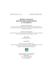 rivista italiana di economia demografia e statistica - Sieds