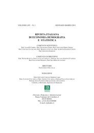 rivista italiana di economia demografia e statistica - Sieds