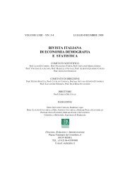 rivista italiana di economia demografia e statistica - Sieds