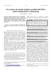 Prevenzione dei suicidi: politiche mondiali dell'OMS e primi ... - Sieds