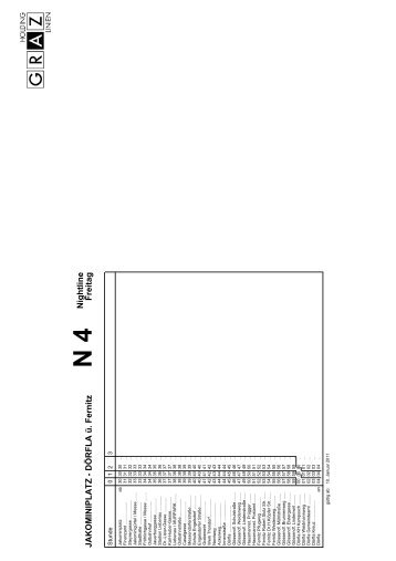 JAKOMINIPLATZ - DÖRFLA ü. Fernitz Nightline Freitag - Holding Graz