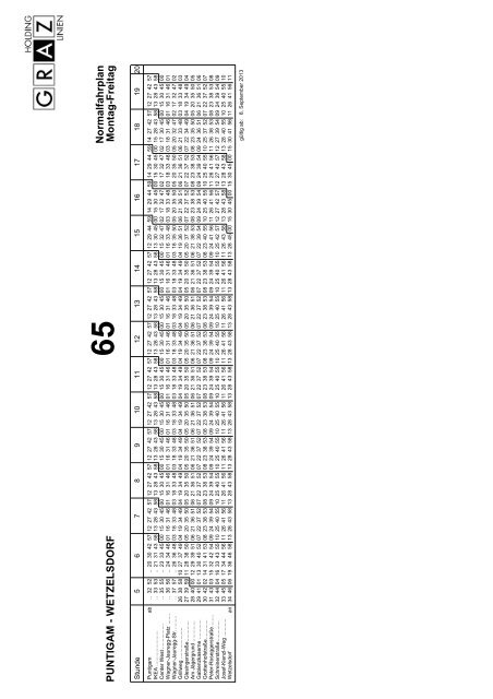 Download Fahrplan Linie 65 - Holding Graz