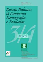 Rivista Italiana di Economia Demografia e Statistica 3/4 - Sieds