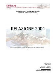 Relazione 2004 - Dipartimento di Medicina Sperimentale (DIMS)