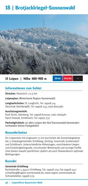 Loipenführer Bayerischer Wald