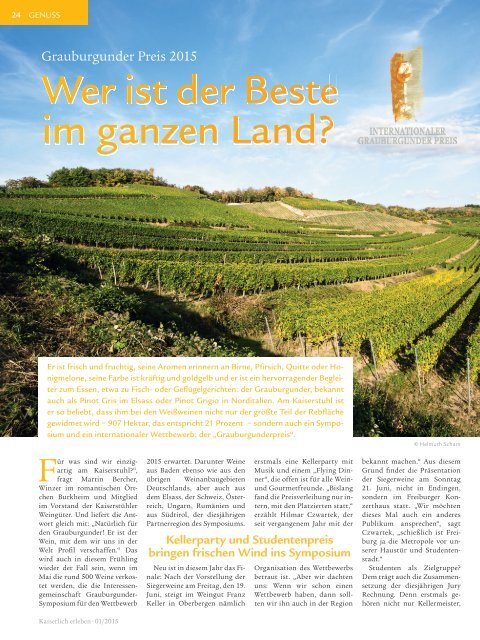 KAISERLICH erleben, Ausgabe 1/2015