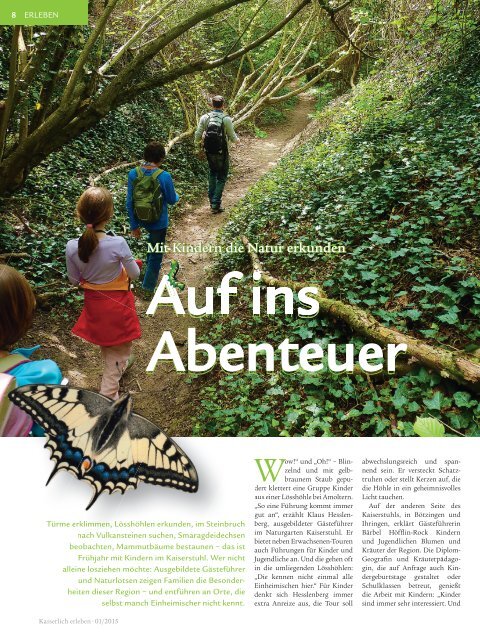 KAISERLICH erleben, Ausgabe 1/2015