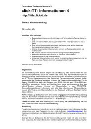 Vereinsmeldung - Fachverband Tischtennis Bremen FTTB