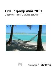 Urlaubsprogramm 2013 - Wohnen und Offene Hilfen in der Diakonie ...