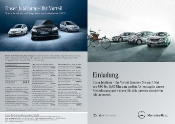 Einladung. - Mercedes-Benz Niederlassung Braunschweig