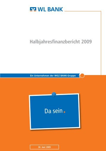 Halbjahresfinanzbericht 2009 - WL Bank