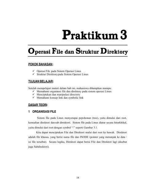 Operasi File Dan Struktur Direktori