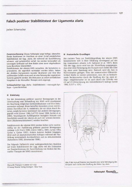 Falsch positiver StabilitÃ¤tstest der Ligamenta alaria - Mt-omt.de